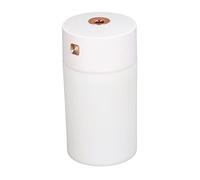 Qudinip Mini Umidificatore da 300 Ml con Luce Colorata per Ufficio Silenzioso, Viaggi a Casa, Nebbia Fredda, Design Portatile Ad Ultrasuoni (Bianca)