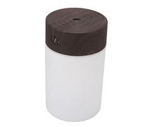 Qudinip Mini Umidificatore USB Ricaricabile Portatile 260 Ml Luce Notturna a LED Colorata per Auto da Ufficio (Grana profonda del legno)