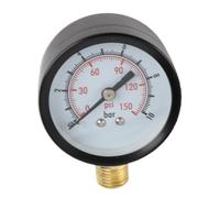 Qudinip Misuratore Verticale con Manometro Ad Alta Precisione Facile da Adattare 0-150 Psi per Laboratori Case Fabbriche Acciaio Legato Ottone
