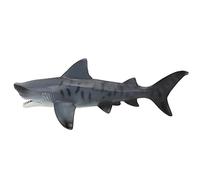 Qudinip Modello di Squali, Aspetto Vivido Superba Fattura Animale di Plastica Raro Modello Figura per Bambini Educazione Specie Marine Consapevolezza Ambientale (Nuovo modello di squalo tigre cavo)