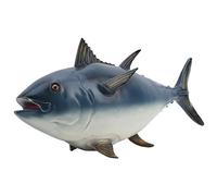 Qudinip Modello Pesce Giocattolo Educativo Realistico per Bambini Apprendimento Cognitivo e Divertimento in Bagno 17,7" Modello in Vinile Sea Life Regalo (tonno grosso)