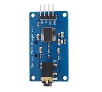 Qudinip Modulo Lettore MP3 Seriale YX5300 Accessori Elettronici Durevoli con Volume Regolabile per Progetti Musicali Materiale in Resina