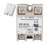 Qudinip Modulo relè a Stato Solido a Basso Rumore per Applicazioni di Controllo della Dimensioni Compatte Installazione Semplice Plastica 1x (SSR-60DA)