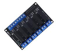 Qudinip Modulo relè a Stato Solido, Controllo Ad Alta Tensione a 6 con Fusibile, per Apparecchiature Elettriche 5 V 12 V 24 V 3-24 V (5V)