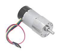Qudinip Motoriduttore in Metallo con Codifica DC 12V, Motore in Filo di Rame Antiruggine Resistente All'usura Ad Alta Torsione con Codificatore Magnetico Incorporato per Poltrone (30RPM)