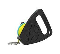 Qudinip Mulinello da Immersione con Tappo per il Pollice Mulinello da Pesca per Immersioni Subacquee Leggero e Durevole per lo Snorkeling e gli Sport Acquatici Subacquei 46m Giallo (ruota celeste)