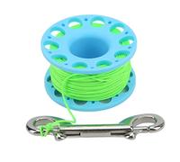 Qudinip Mulinello da Immersione in Plastica Ad Alta densità Dal Design Leggero con Corda Ad Alta Resistenza per L'esplorazione Subacquea, Diametro 65 Mm (Cielo blu)