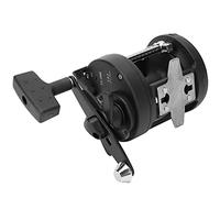 Qudinip Mulinello da Pesca 1BB Ruota per Baitcasting in Metallo Resistente per la Pesca in Mare, Nera, Dimensioni Compatte (TSSD-4000L)