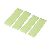 Qudinip Nastro Autoadesivo Antiscivolo Che Si Illumina Al Buio per Scale Luminose, per Gradini Interni Ed Esterni, 20 X 2 Cm, Confezione da 6 (Bagliore verde)
