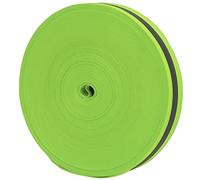Qudinip Nastro Riflettente Nastro Fluorescente Flessibile Morbido e Durevole per il Miglioramento della Sicurezza Nelle attività All'aperto - Tessuto in Nylon da 50 Iarde (Verde fluorescente)