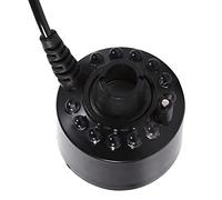 Qudinip Nebulizzatore a 12 LED, Atomizzatore Ad Ultrasuoni per Laghetto d'Acqua con Umidificatore Che Cambia Colore per Il Paesaggio in Vaso della Fontana Rocciosa