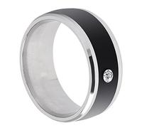 Qudinip NFC Smart Ring Elegante Dispositivo Multifunzione per la Condivisione delle Informazioni Personali e la Protezione della Privacy per gli Appassionati di Tecnologia (taglia13)