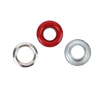 Qudinip Occhielli in Metallo da 3 Mm Occhielli Durevoli per Artigianato Fai-da-te e Progetti in Pelle 400 Set di Colori Casuali