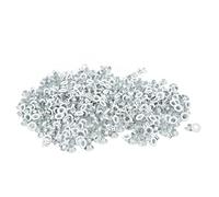 Qudinip Occhiello per Occhielli da 500 Pezzi Occhielli in Metallo Durevoli di Alta qualità per Artigianato Fai-da-te e Accessori di Abbigliamento 4 Colori (YK4/5C10 (bianco))