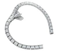 Qudinip Organizer per Passacavi Tubo per Gestione Cavi Flessibile e Resistente All'usura per Ufficio e Casa 10 M Grigio (Φ16mm)