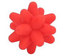 Qudinip Palla da Massaggio Yoga Hedgehog Portatile per il Rilassamento Muscolare e il Sollievo Dal Dolore in Silicone 8x8x8 Cm (Rossa)