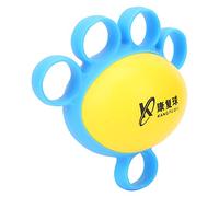 Qudinip Palla per Esercizi con le Dita per Allenamento della Forza Muscolare della Mano, Palla Elastica con Impugnatura in PU per Riabilitazione e Fitness, 1 unità (Blu)
