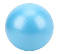 Qudinip Palla per Pilates da 25 Cm con Superficie Smerigliata - Palla per Esercizi Durevole per L'allenamento della Forza a Casa - Materiale in PVC Non Tossico - Include Mini da Yoga e Tubo (Blu)