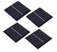 Qudinip Pannello Solare in Polisilicio da 4 Pezzi Caricatore Solare Compatto da 0,45 W per Progetti Fai da Te e Dispositivi a Basso Consumo 58x58 Mm