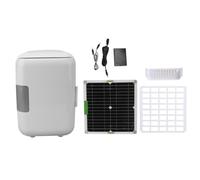 Qudinip Pannello Solare Monocristallino da 50 W, Frigorifero a Energia Solare con Caricatore Solare con Cavo Connettore a Scatole per Accampamento per attività All'aperto