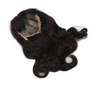 Qudinip Parrucca Riccia Lunga Marrone Scuro Parrucca Sintetica Resistente Al Calore Alla Moda per la Vita Quotidiana delle Ragazze dei Bambini Cosplay Halloween