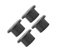 Qudinip Passacavo 4 Pezzi Manicotti in ABS Durevoli per Passaggio Cavi Pulito Attraverso la Parete per Ethernet e Router da 1 Pollice (Nera)