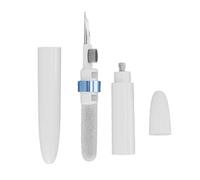 Qudinip Penna per la Pulizia degli Auricolari Bluetooth Strumento di Pulizia per Auricolari Wireless Multifunzione Durevole per Cuffie Bluetooth Tablet Fotocamere con Pennino in Metallo (Blu)