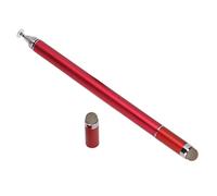 Qudinip Penna Stilo Stilo Digitale 2 in 1 Ad Alta Precisione per Disegnare e Scrivere su Telefoni Cellulari e Tablet Lega di Alluminio (Rossa)