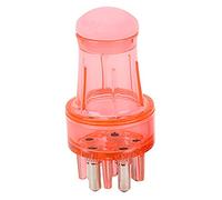 Qudinip Pettine Applicatore Portatile per Cuoio Capelluto, a Tenuta Stagna, per Massaggio con Olio per la Crescita dei Capelli, capacità 3 Ml, Adatto per Uomini e Donne, Lega di Silicone ABS (Roseo)