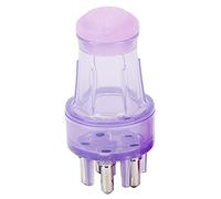 Qudinip Pettine Applicatore Portatile per Cuoio Capelluto, a Tenuta Stagna, per Massaggio con Olio per la Crescita dei Capelli, capacità 3 Ml, Adatto per Uomini e Donne, Lega di Silicone ABS (Viola)