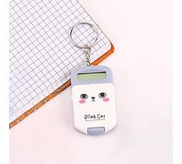 Qudinip Piccola Calcolatrice Simpatico e Bellissimo Mini Strumento di Calcolo per Studenti e Bambini, Portatile, Inodore, 1 unità (Grigio)