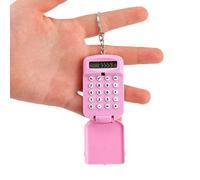 Qudinip Piccola Calcolatrice Simpatico e Bellissimo Mini Strumento di Calcolo per Studenti e Bambini, Portatile, Inodore, 1 unità (Rosa)