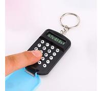 Qudinip Piccola Calcolatrice Simpatico e Bellissimo Mini Strumento di Calcolo per Studenti e Bambini, Portatile, Inodore, 1 unità (Nera)