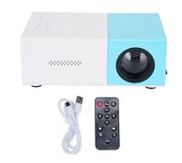 Qudinip Piccolo Proiettore, Proiettore a LED Portatile Full HD 1080p con Altoparlanti Incorporato e Cofinello di Raffreddamento Cetone Keystone per il Laptop da Campeggio per il Cinema