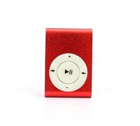 Qudinip Player MP3, Mini Music Player, Player Portable MP3 con Clip Nessun Supporto per Memoria Incorporato TF Scheda USB 2.0 3,5 Mm Batteria Ricaricabile per la Riproduzione Audio (F)