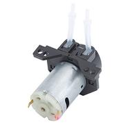 Qudinip Pompa Dosatrice Multifunzionale da Giardino per Esperimenti e Trattamento Dell'acqua - Pompa Peristaltica 12 V CC, Plastica Tecnica, Flusso 100 Ml/min (Nera)