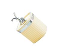 Qudinip Porta Stuzzicadenti Contenitore Alla Moda di Grande capacità per la Casa e il ristorante. Scatola Portaoggetti in Plastica (Giallo Crema)