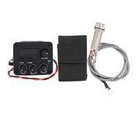 Qudinip Preamplificatore per Chitarra con Schermo LCD, Equalizzatore Pickup a 3 Segmenti di Alta qualità per Musicisti e Chitarristi, Facile da Usare