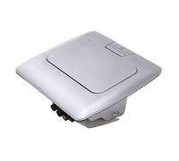Qudinip Presa Terra Impermeabile Buona Tenuta Pratica Aperta per Edificio Uffici 250V 16A Lega di Alluminio