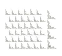 Qudinip Protezione per Angoli di Libri in Metallo, Decorazioni per Album retrò in Ferro Bianco per Scatole di Legno, con un Tocco Elegante per la Creazione di Carte Regalo per Gioielli