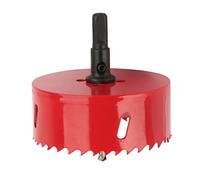Qudinip Punta per a Tazza da 90 Mm Punta per Metallo, Design del Dente Ad Alta Durezza, Ideale per il Taglio di Alluminio, Legno e Plastica, Realizzata in Acciaio Premium, 1 unità