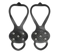 Qudinip Ramponi Ice Claw a 5 Denti per Un'eccellente Trazione su Ghiaccio e Comodi per Escursioni, Passeggiate e Jogging Gomma in Acciaio Inossidabile Confezione da 2