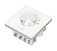 Qudinip Regolatore di Volume Smart Home con Pannello Trasparente, Regolazione del Volume Multifunzionale a 7 Livelli per Sala Conferenze, Aula, Hotel - Materiale ABS