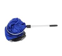 Qudinip Rete da Pesca Lunga e Morbida per Acquario, Ideale per il Trasferimento e la Cattura di Pesci Koi in Acquari, Manico in ABS Resistente, Blu e (Diametro 35 cm, manico 50 cm)