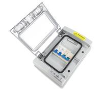 Qudinip Scatola di Distribuzione Resistente All'acqua Protezione Compatta e Durevole con Interruttore Automatico per Garage Officine ABS PC 2 unità