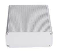 Qudinip Scatola Elettrica in Lega di Alluminio Custodia Impermeabile Argento Opaco per Circuiti Stampati 45x120x160mm