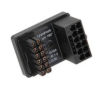 Qudinip Scheda Adattatore di Alimentazione con Connettore GPU PCIe Angolato a 180 Gradi per Computer Desktop, Adattatore di Alimentazione GPU da 600 W da 16P a 16P, Resistente Alloggiamento in Lega