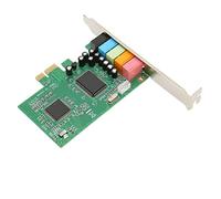 Qudinip Scheda PCIe con Tecnologia EAX per Supporto Surround 5.1 Avanzato per Giochi su PC, Chipset CMI8738, 1 unità
