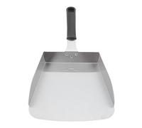 Qudinip Scolletta per Piastra in Acciaio Inossidabile, Moto Alimentare per Alimenti Alimentari con Maniglia PP Ergonomica per Fritte di Hamburger da Cuoco di Fritti
