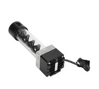 Qudinip Serbatoio della Pompa di Raffreddamento Ad Acqua PUB-FS6MB-24 di Raffreddamento Efficiente per gli Appassionati di PC Anodo in Alluminio Testa 4M 800 L/ora (Nera)